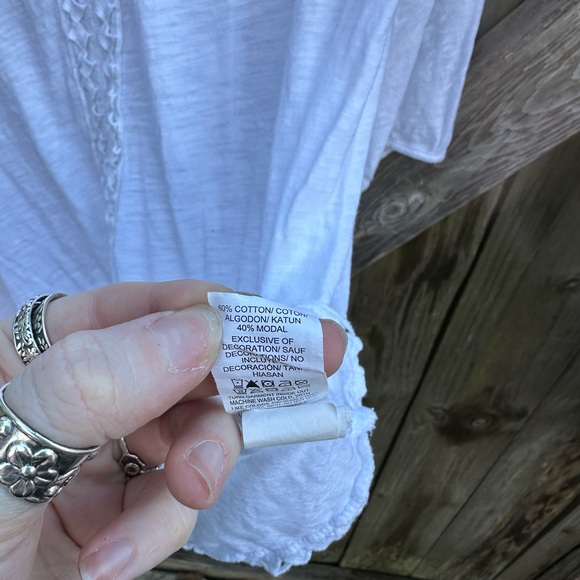 Lucky Brand White Lace Blouse - Picture 6 of 8